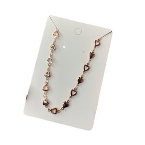 Rose gold heart necklace